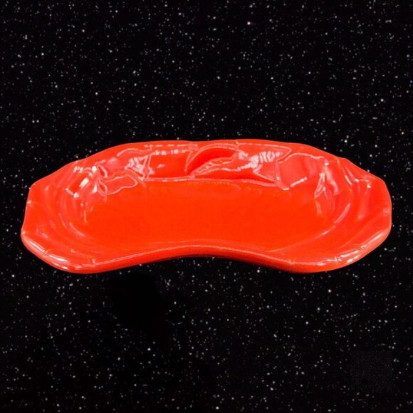 Williams Sonoma Red Crab Plate Dish Ceramic Porcelain Dish Marked 8”L 5”W - Picture 7 of 10